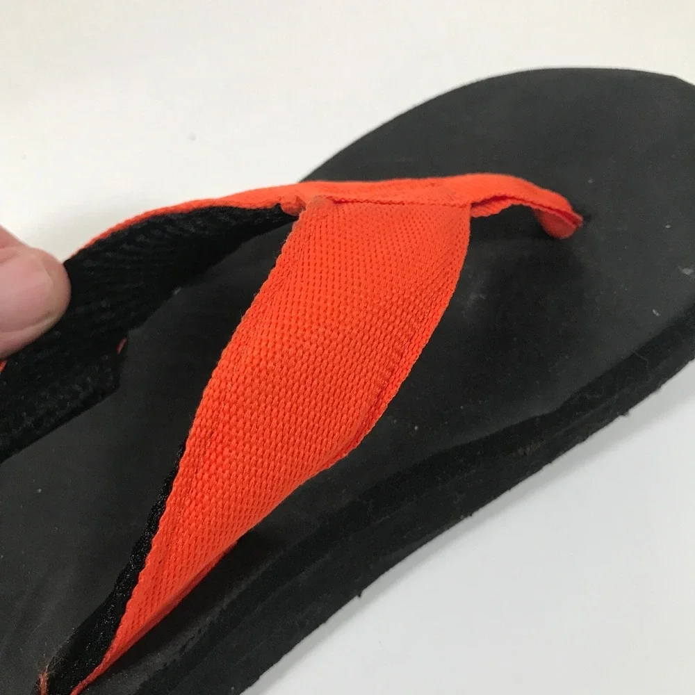 NCAA OSU Oklahoma State Cowboys Nylon Flip Flop Thong Mens‎ US 7/8 UK 7 EU 40.5